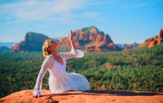 Woman in White for Spiritual Growth