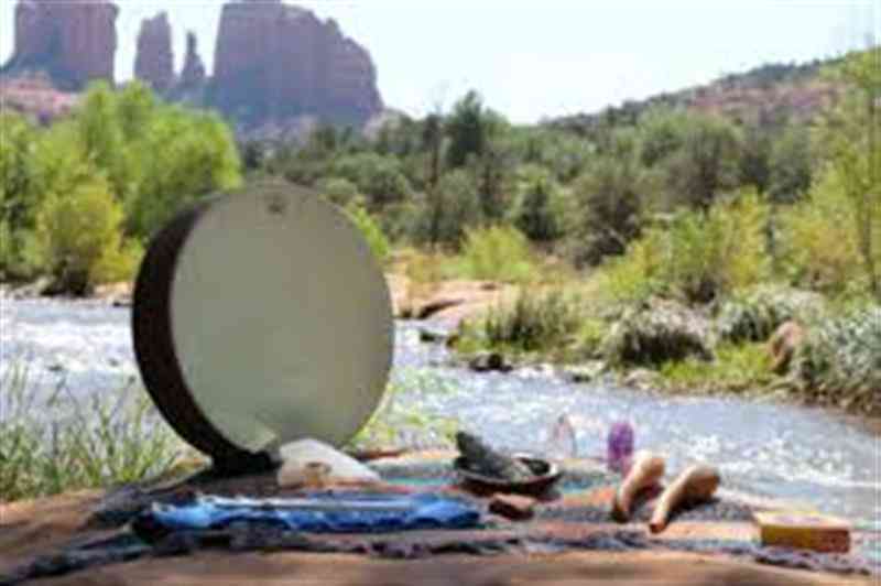 A native american drum in Sedona- Shamanic Activities