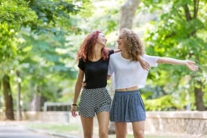 Two women connecting-girls weekend getaways