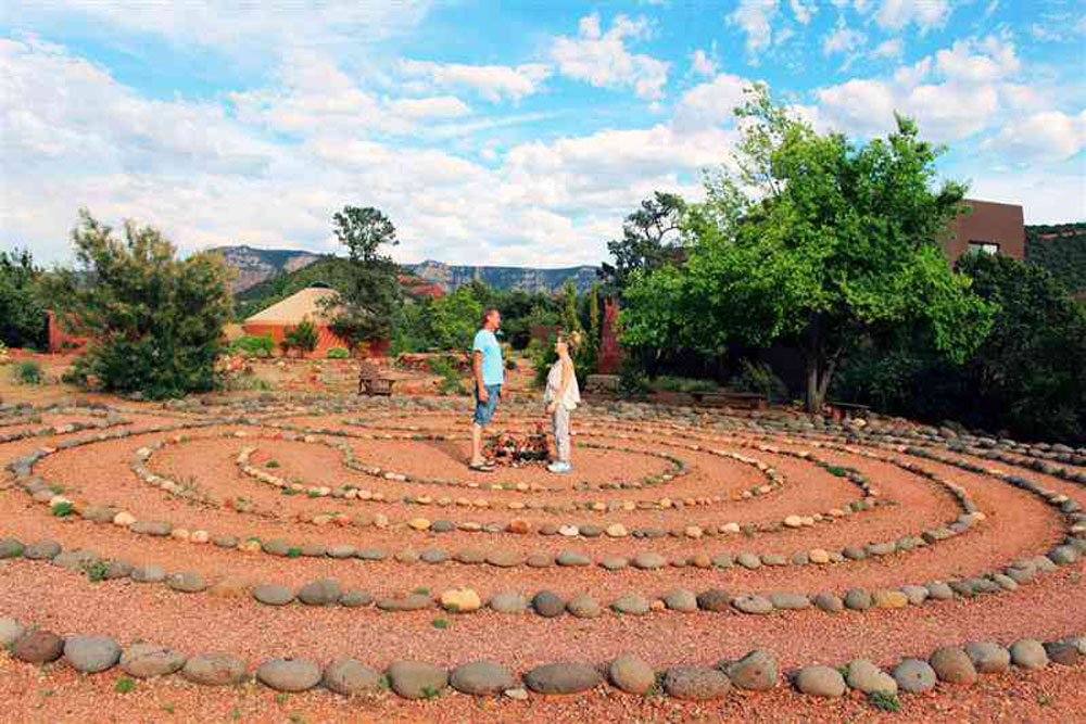 labyrinth meditation for yoga and meditation sedona retreat