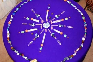 Crystal Grid Creation Session Self-awareness through Crystal Grid