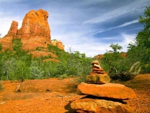 Prayer rocks are a sign of Spiritual Energy in the vortexes.