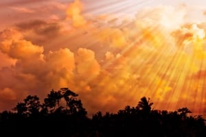 sun rays bursting through clouds-SpiritQuest