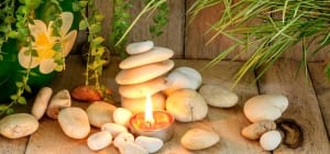 rocks stacked for relaxing
