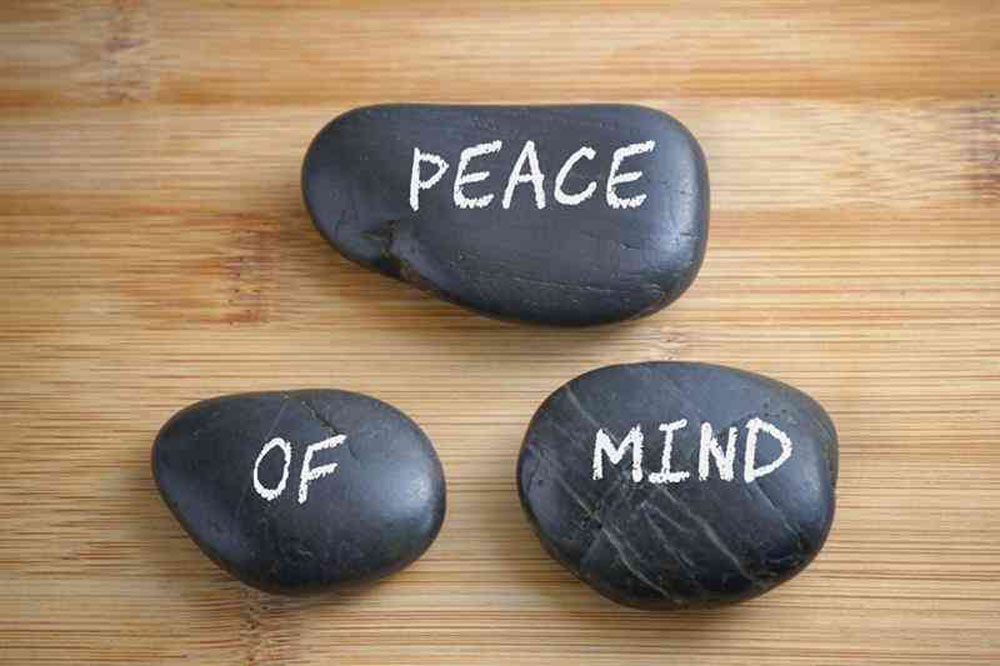 stones for peace at wellness treatment