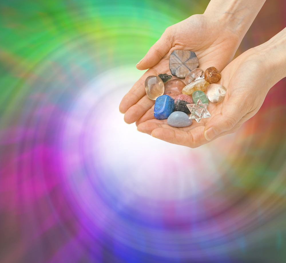 Crystals vibrational energy for crystal healing group retreats