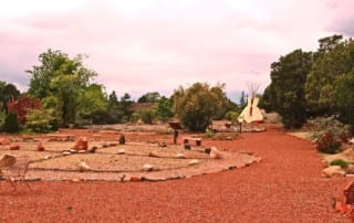 Medicine Wheel, Laybrinth and Tepee near SpiritQuest Sedona Retreats