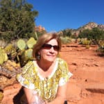 SpiritQuest Retreat client in the sacred red rocks of Sedona