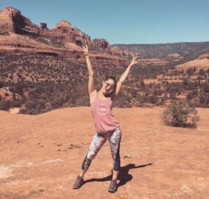 client on 3 day retreat in Sedona with SpiritQuest