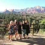 Women hiking on a SpiritQuest Journey while on a Sedona retreat