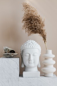 Buddha head for balance and authenticity