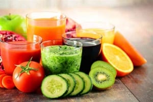 healthy juices in various glasses-Wellness Retreats