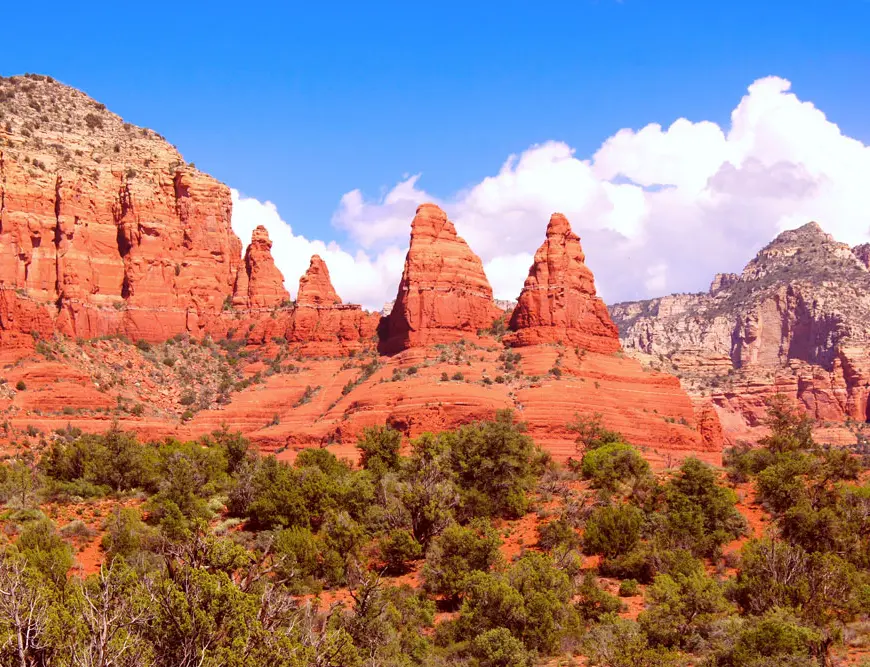 Panoramic view of the Airport Mesa vortex site during a SpiritQuest Sedona Guided Vortex Experience