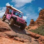 pink-jeep-sedona2 Pink Jeep tour exploring the rugged red rock trails of a Sedona vortex - SpiritQuest Sedona Retreats