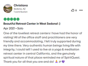 trip advisor review spiritquest sedona retreat