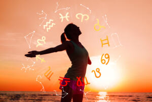 girl and zodiac signs for astrology training