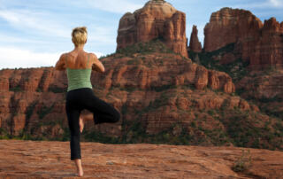 woman with spiritual health - yoga