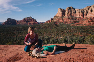 healing on vortex site in sedona