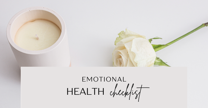 emotional health checklist