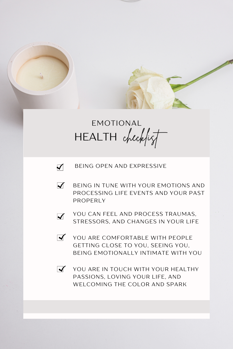 emotional health checklist