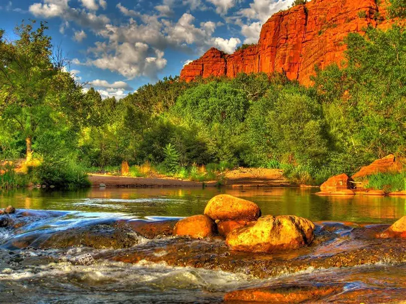 sedona-oak-creek All-inclusive Sedona retreat lodging at our private Oak Creek Canyon sanctuary.