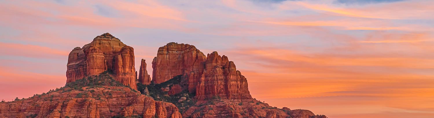 sunset over sedona vortex