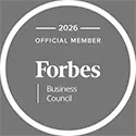 Official 2026 Forbes Business Council Member badge for SpiritQuest Sedona Retreats.