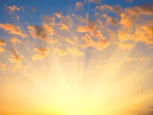 Beautiful sunrise over sedona, az signifying deep inner healing