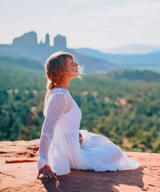 The Spiritquest Office Manager on the redrocks of sedona