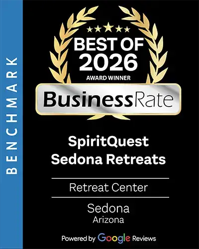 spiritquest-sedona-retreats-plaque (1) BusinessRate Best Wellness Retreat 2026 award plaque for SpiritQuest Sedona Retreats